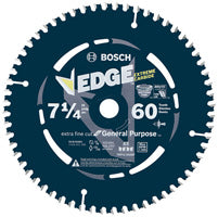 BOSCH 7-1/4" 60 Tooth Edge Circular Saw Blade for Extra-Fine Finish