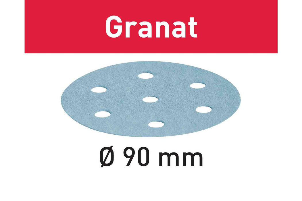 Hoja Abrasiva FESTOOL Granat STF D90/6 (PAQUETE 50 / PAQUETE 100)