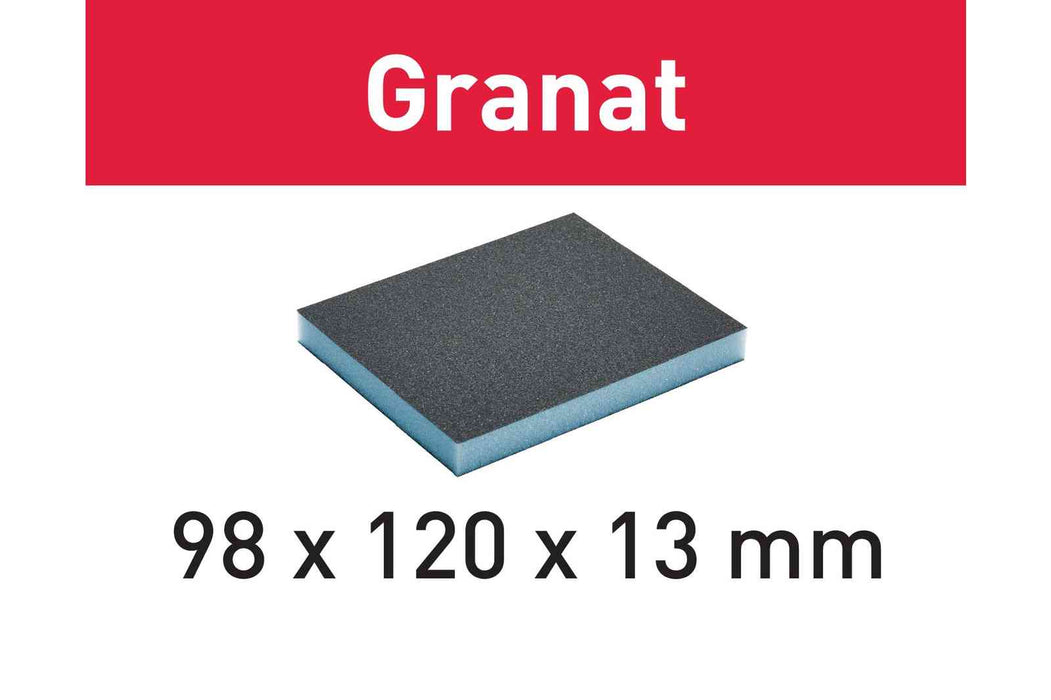 FESTOOL Esponja Abrasiva Granat 98 mm X 120 mm X 13 mm (PACK 6)