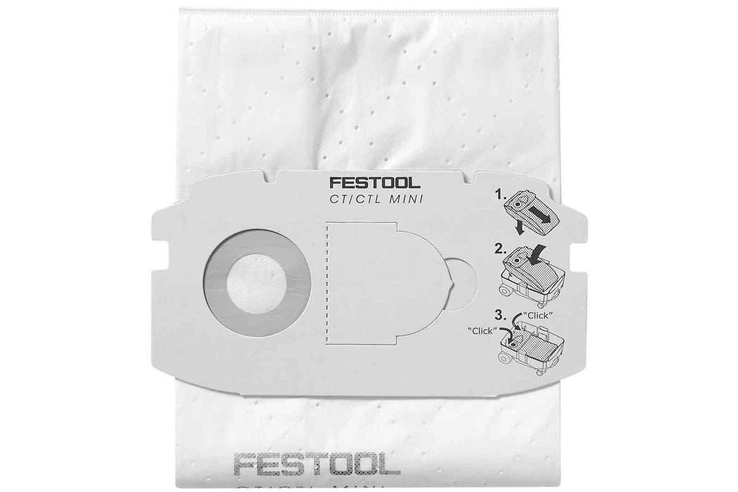 FESTOOL SELFCLEAN Filter Bag SC FIS-CT MINI/5 (5 PACK)