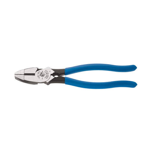 KLEIN TOOLS 9" Heavy-Duty New England Nose High Leverage Side Cutting Bolt Thread-Holding Pliers