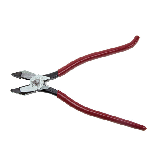 KLEIN TOOLS 9" Spring Loaded Square Nose Ironworker's Pliers w/ Aggressive Knurl