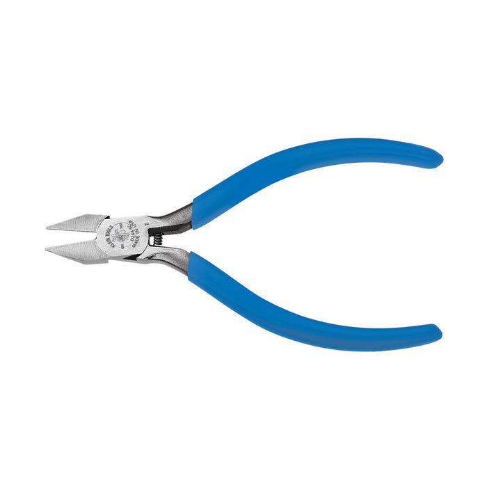 KLEIN TOOLS 5" Narrow Jaw Pointed Nose Diagonal Cutting Electronics Pliers