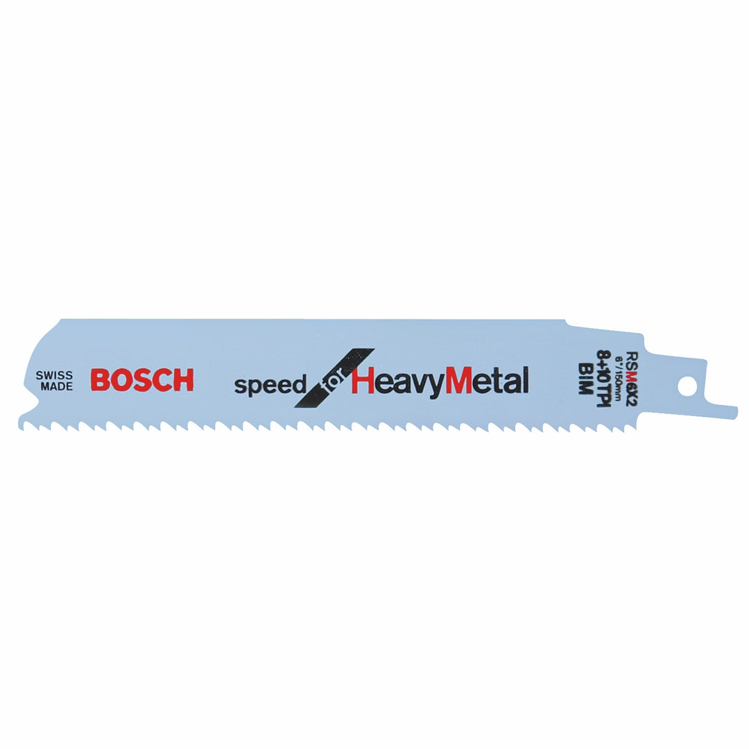 BOSCH 6" 8+10 2 x 2 TPI Speed for Heavy Metal Reciprocating Saw Blade - Bulk