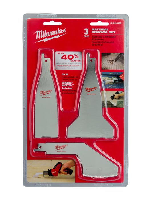3PC MATERIAL REMOVAL SET