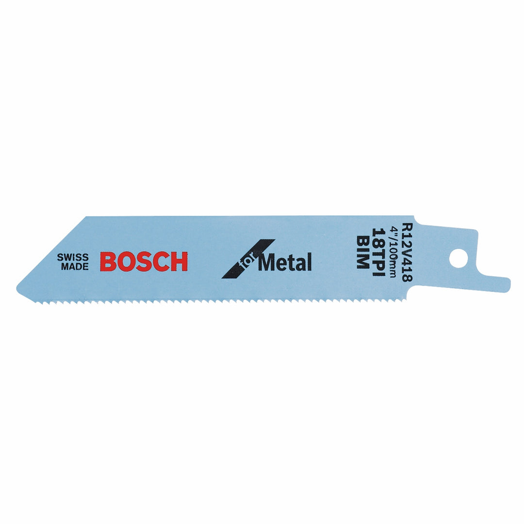 BOSCH 5 pc. 4" 18 TPI Metal Reciprocating Saw Blades
