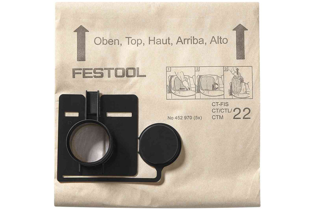 Bolsa de filtro FESTOOL FIS-CT 22/5 (PAQUETE DE 5)