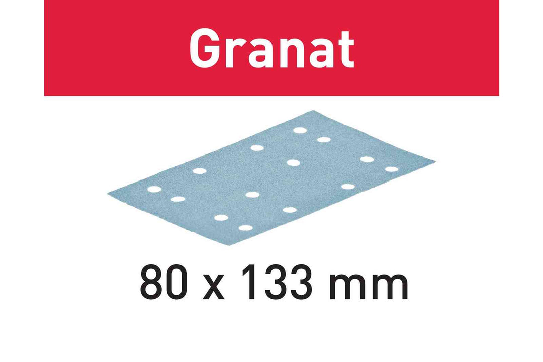 FESTOOL Grit Abrasive Granat STF 80 mm X 133 mm (10 PACK / 50 PACK / 100 PACK)