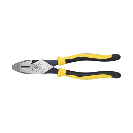 KLEIN TOOLS JOURNEYMAN™ 9" New England Nose High Leverage Side Cutting/Connector Crimping Pliers