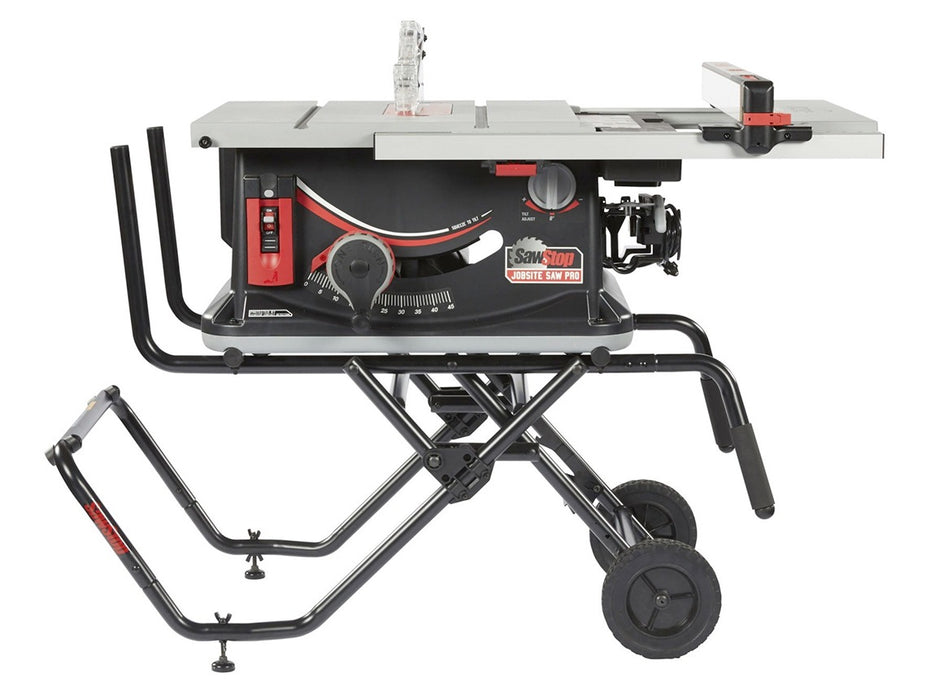 SAWSTOP Sierra para el lugar de trabajo Pro JSS™ 1.5HP 120V 60Hz, carro y protector contra el polvo